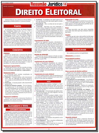 Direito Eleitoral - Resumao Juridico