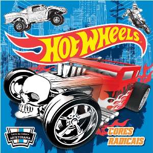 Hot Wheels: Cores Radicais - Livro de Colorir Antiestresse