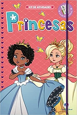 Princesas Kit de Atividades com Lapis de Cor e Adesivos