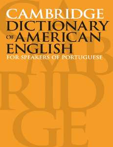 Cambridge - Dictionary Of American English For Speakers Of Portuguese