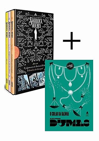 Kit Box - Outras Hist.sherlock Holmes +colar Rainh
