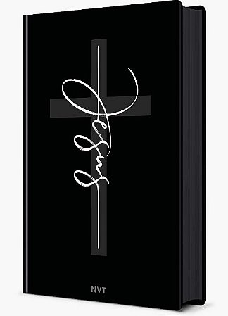 Biblia Sagrada Jesus Preta - Nvt