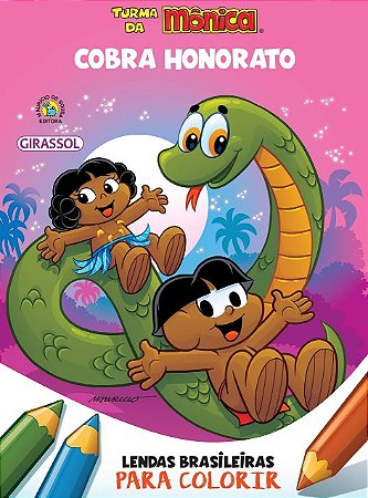Turma da Monica - Lendas Brasileiras para Colorir - Cobra Honorato