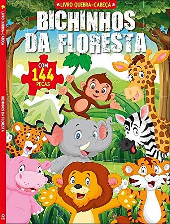Bichinhos da Floresta Livro Quebra-cabeca