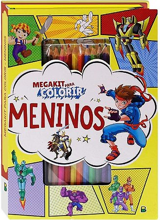 Megakit para Colorir: Meninos