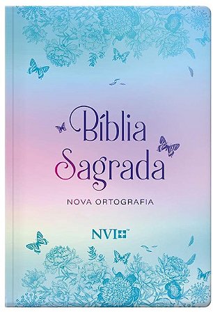 Biblia Nvi Gigante Novo Testamento: Semi Luxo Borboletas Metalizadas