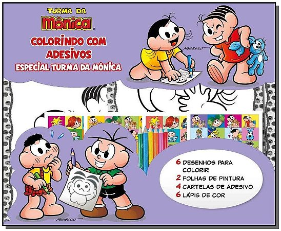 Turma da Mônica - Colorindo com Adesivos Especial