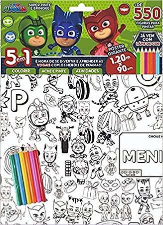 Pj Masks - Super Pinte e Brinque