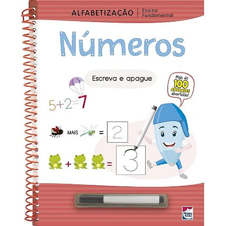 Ensino Fundamental Alfabetizacao - Escreva e Apague: Numeros
