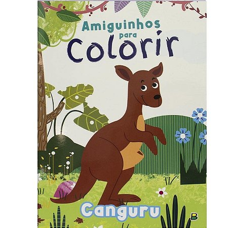 Amiguinhos para Colorir: Canguru