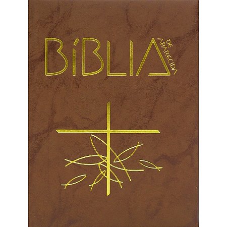 Biblia de Aparecida Media - Ziper Marrom