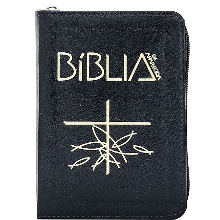 Biblia de Aparecida - Bolso - Ziper Preta