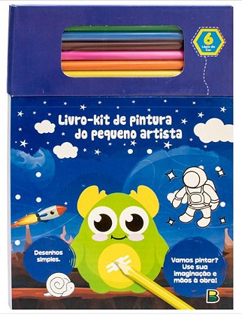 Kit de Pintura do Pequeno Artista: Azul