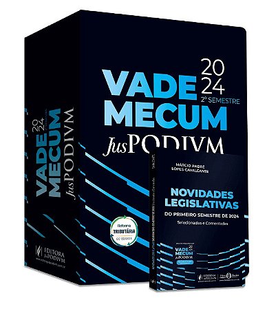 Vade Mecum Juspodivm 2024 - 2 Semestre - Tradicional - Capa Preta