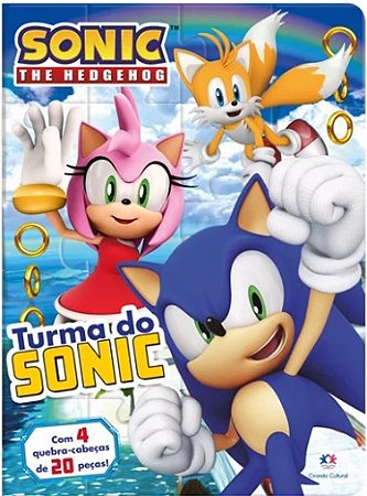 Livro Quebra-cabeca Sonic - Turma do Sonic