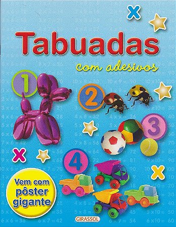 Tabuadas com Adesivos