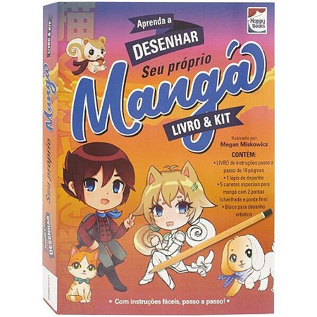Livro & Kit: Aprenda a Desenhar Manga