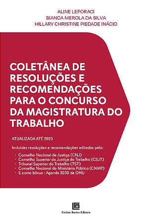 Coletanea de Resolucoes e Recomendacoes para o Concurso da Magistratura do