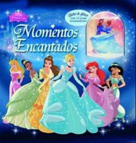 Princesas - Momentos Encantados - Livro de Historias e Globo de Glitter