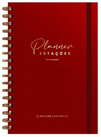 Planner Estacoes By Viviane Martinello - Vermelho