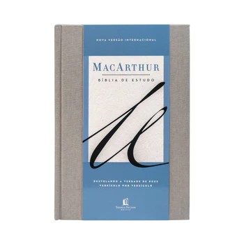 Biblia de Estudo Macarthur - Nvi - Capa Dura - Tecido - Leitura Perfeita