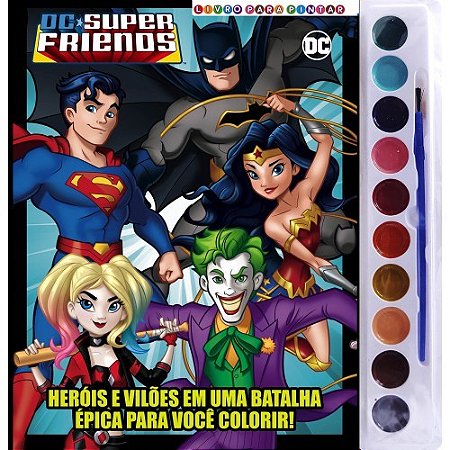 Dc Super Friends Livro para Pintar com Aquarela