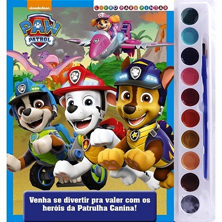 Patrulha Canina Livro para Pintar com Aquarel