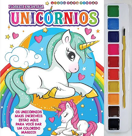 Floresta Encantada Livro para Pintar com Aquarela