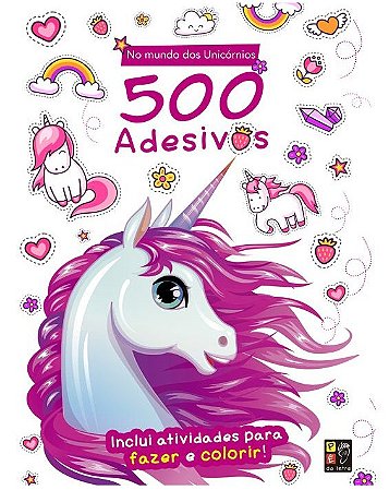 500 Adesivos - no Mundo dos Unicornios
