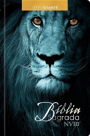 Biblia Sagrada Leao Azul - Letra Gigante - Nvi