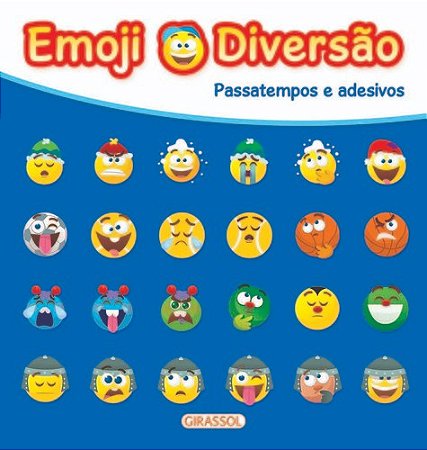 Emoji Diversao Azul - Passatempos Diversao