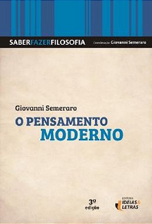 Saber Fazer Filosofia: o Pensamento Moderno - Vol. 2
