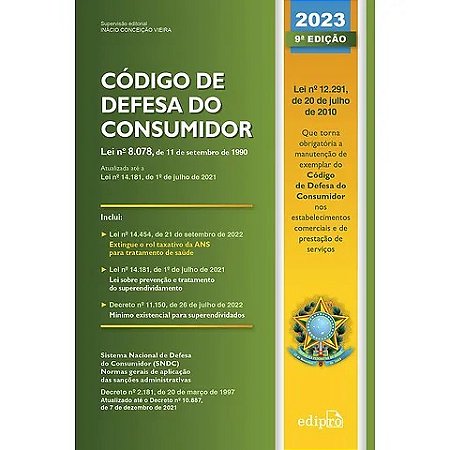 Codigo de Defesa do Consumidor 2023: Atualizada Ate Dou de 5 de Outubro de