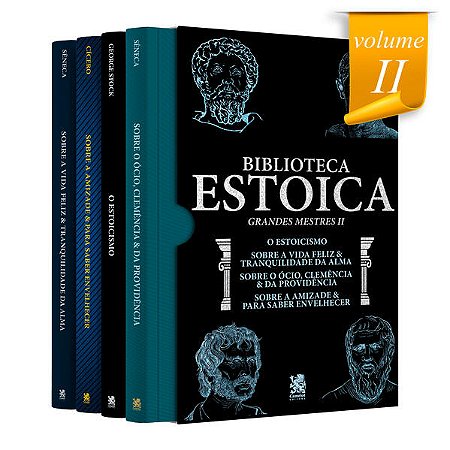 Biblioteca Estoica - Grandes Mestres - Vol. Ii - Box com 4 Livros