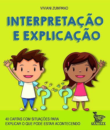 Interpretação e Explicação - 40 Cartas com Situações