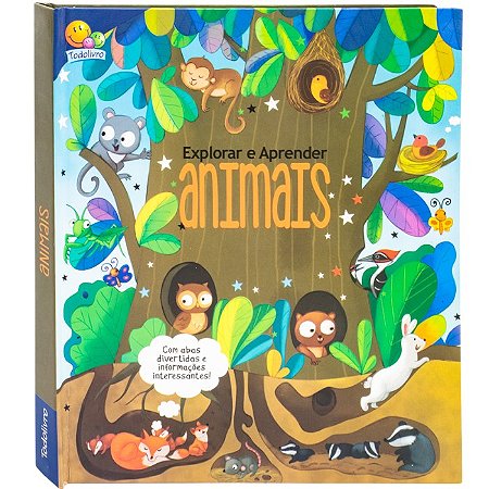 Explorar e Aprender Um Livro com Abas: Animais