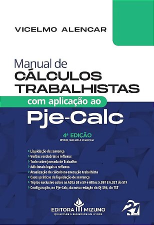 Manual de Calculos Trabalhistas com Aplicacao ao Pje-calc