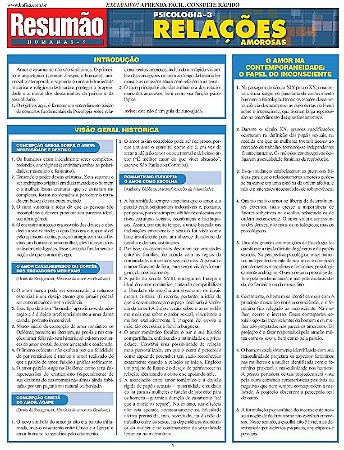 Psicologia 3 - Relacoes Amorosas - Col. Resumao