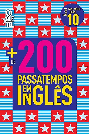 Livro Coquetel Mais de 200 Passatempos em Ingles - Ed 10