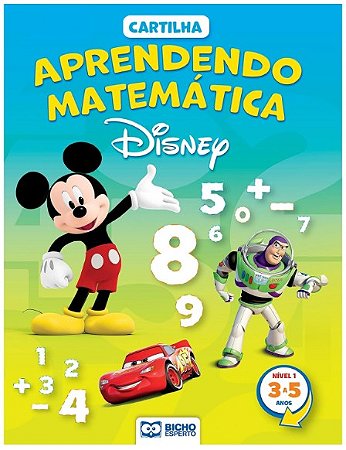 Cartilha Aprendendo Matematica Disney - 3 a 5 Anos