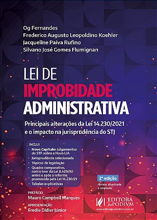 Lei de Improbidade Administrativa - Principais Alteracoes da Lei N. 14230/
