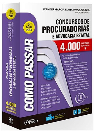 Como Passar em Concursos de Procuradorias e Advocacia Estatal - 4.000 Quest