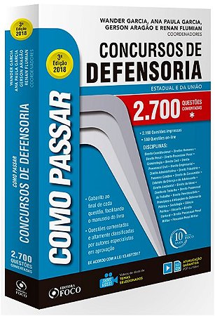 Como Passar em Concursos da Defensoria - Estadual e da Uniao - 2.700 Questo