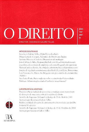 Direito, o - Ano 139., 2007 - Iii