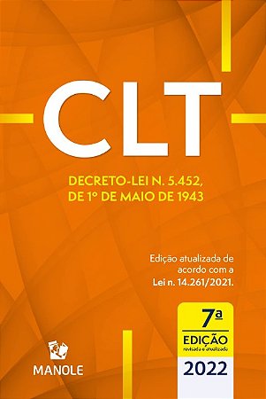 Clt: Decreto-lei N. 5.452, de 1 de Maio de 1943