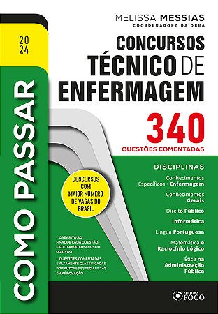Como Passar em Concursos Tecnico de Enfermagem - 340 Questoes Comentadas
