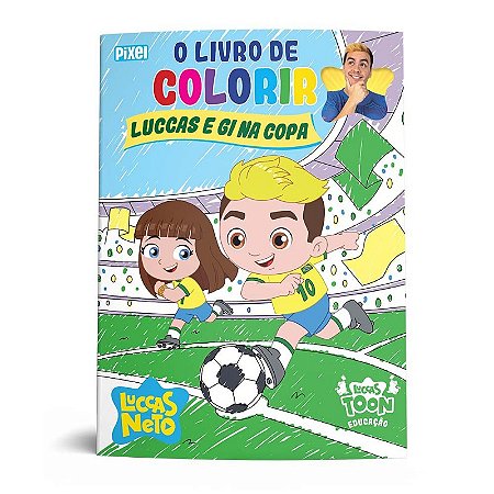 Livro de Colorir Luccas e Gi na Copa, O
