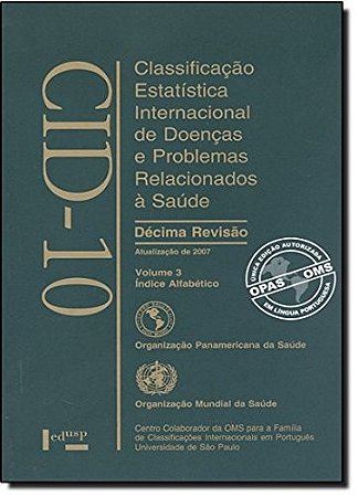 Cid-10 Vol. 3: Classificacao Estatistica Internacional de Doencas