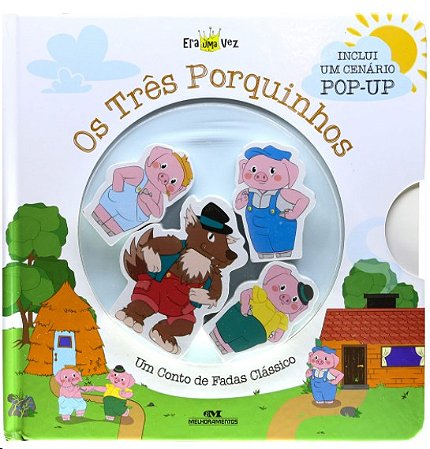 Tres Porquinhos, Os: (livro + Cenario Pop-up + 4 Personagens de Madeira)
