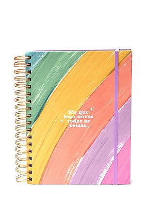 Meu Plano Perfeito Capa Dura Espiral Duplo Cores Pastel